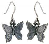 Pewter Butterfly Earrings
