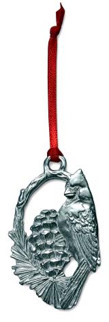 Pewter Cardinal Ornament