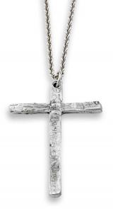 Photo of Plain Pewter Cross & Chain