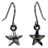 Photo of Small Pewter Star Earrings 