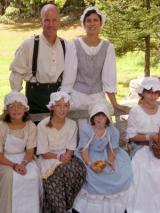 Photo of The Gibson Family Dressed for the Hillsborough Living History Event