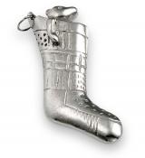 Photo of Pewter Bear in Stocking Ornament