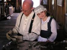 Photo of Jon & Lily at 2012 Hillsborough Living History Event