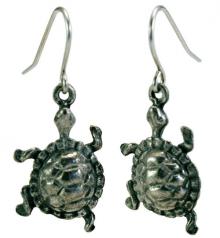 Pewter Turtle Earrings