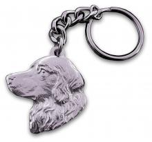 Golden Retriever Keyring Gibson Pewter