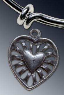 Heart charm - Medium 