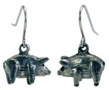 Photo of Pewter Pig Earrings 