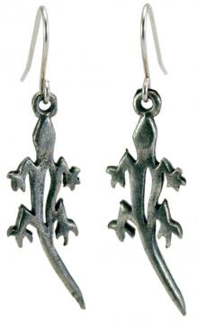 Photo of Pewter Lizard Earrings