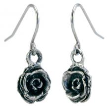 Photo of Pewter Rosebud Earrings 