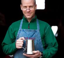 Photo of Jon Gibson at the Shop Door