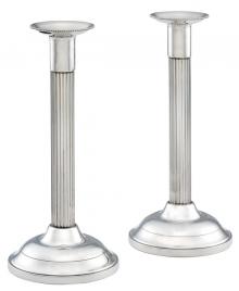 Photo of Fluted Pewter Candlesticks