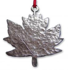 photo of Hammered Maple Leaf Ornament