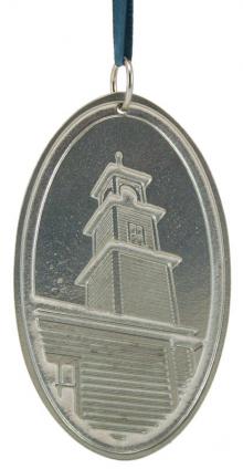 Photo of Old Firehouse Bell Tower Pewter Ornament