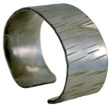 Photo of Wide Birch Pewter Bracelet