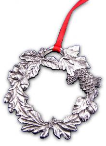 Pewter Wreath Ornament