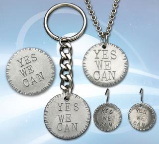 Photo of Pewter “Yes We Can” Jewelry