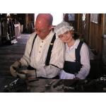 Photo of Jon & Lily Demonstrating at the 2012 Living History Event