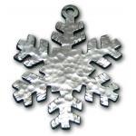 Photo of Hammered Snowflake Pewter Ornament