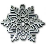 Photo of Geometric Snowflake Pewter Ornament