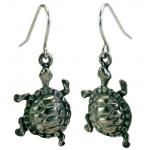 Photo of Pewter Turtle Earrings