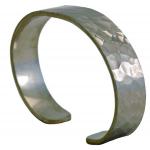 Photo of Narrow Dimple Pewter Bracelet