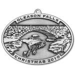 Photo of 2010 Gleason Falls Bridge Christmas Pewter Ornament