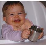 Photo of a Very Satisfied Customer with her Baby Cup