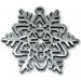 Photo of Geometric Snowflake Pewter Ornament