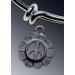 Flower Peace Symbol charm