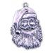 Pewter Santa Ornament