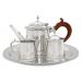 Photo of William Will Pewter Tea Service, Rosewood Handle