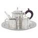 Photo of William Will Pewter Tea Service, Ebony Handle